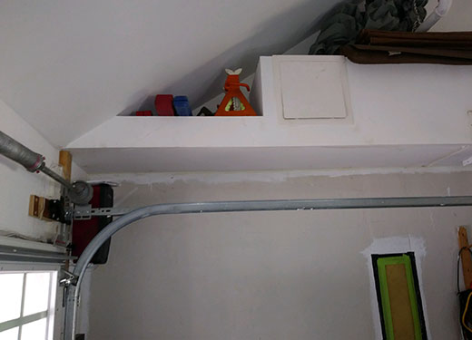overhead door track fix garage door rail repair