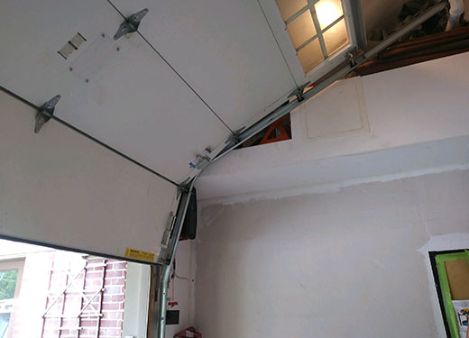 Bent Garage Door Tracks bent tracks on overhead door